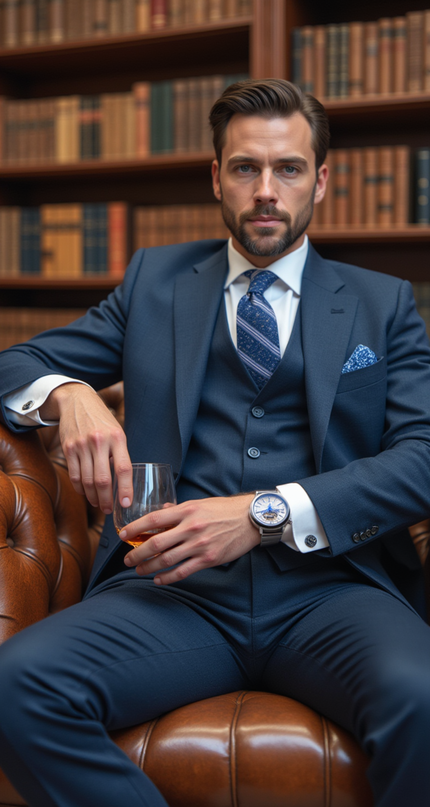 Etrie Prestige Skeleton Silver Watch