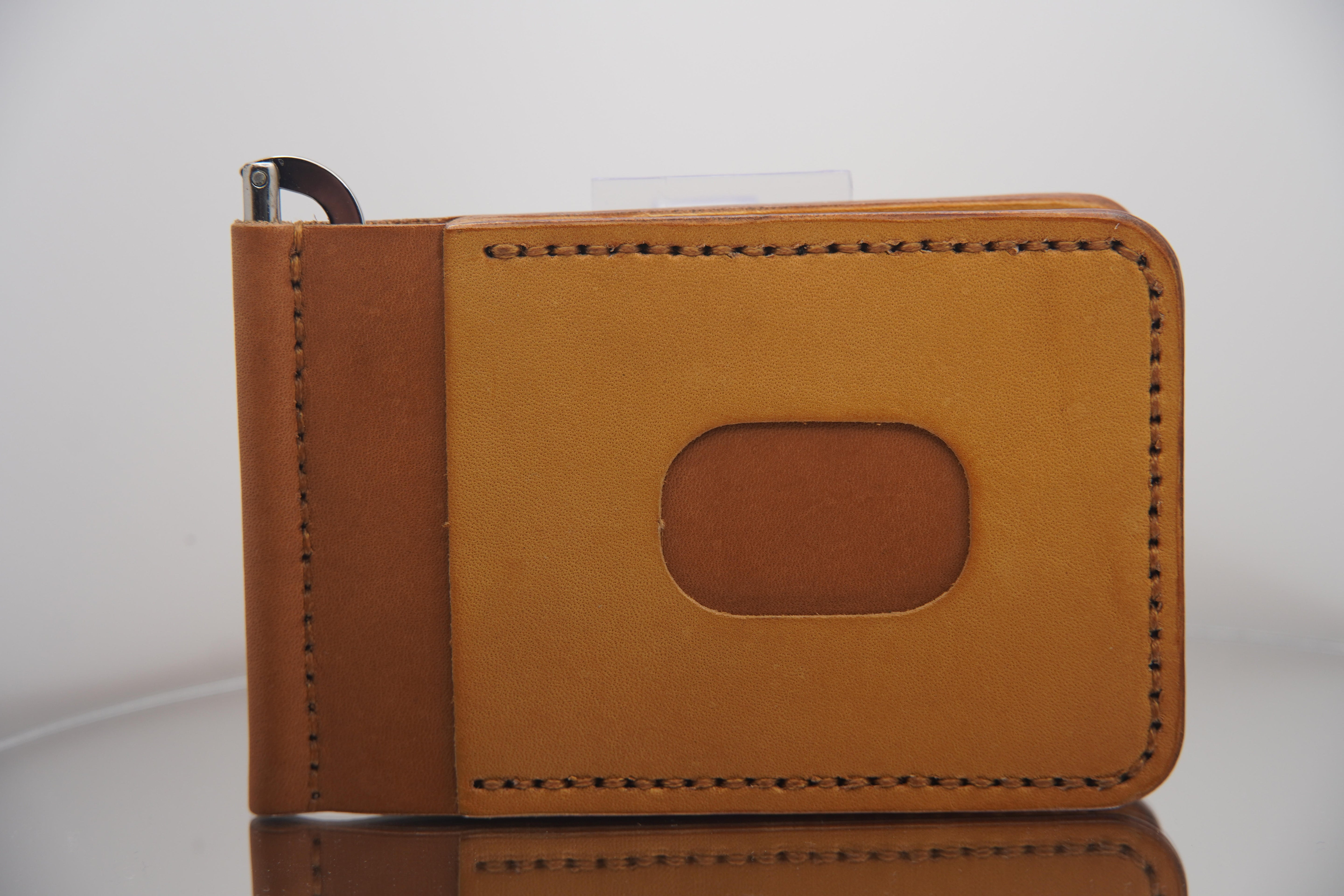 Handmade Rustic Leather Wallet with Money Clip – ETRIE Men's Collection